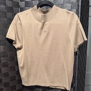 Calvin Klein Beige Short Sleeve Tee